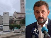 RAZOTKRIVEN NEZAKONIT RAD GRADONAČELNIKA MOSTARA MARIJA KORDIĆA: Inspekcija obustavila radove na izgradnji spomenika Kralju Tomislavu!