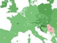 POJAVILA SE NOVA KARTA EVROPE: Bosna je zelena, a odmah se Srbi javili