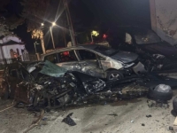 STIŽU ZASTRAŠUJUĆE SLIKE: Bježeći od policije smrskao parkirana vozila, poslovni objekat...