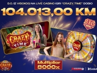 DOBITAK ŽIVOTA: Igrač iz Visokog s 13 KM uloga osvojio 104.000 KM na live casinu Premier kladionice!