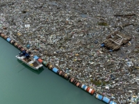 STRAVIČNE SLIKE IZ BiH SE ŠIRE REGIONOM: Uz rijeku Drinu u Višegrad stigle hiljade kubnih metara otpada