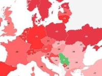 PROCURILA NOVA KARTA EUROPE: Pogledajte šta se događa u Srbiji...