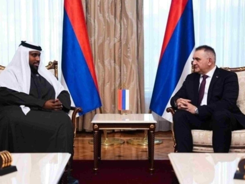 GLAVNI SAVEZNIK IZRAELA NA BLISKOM ISTOKU: Minić razgovarao je predstavnikom Ujedinjenih Arapskih Emirata o organizaciji poslovnog foruma u Banjoj Luci