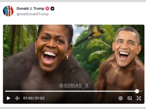 TRUMP NAKON OBJAVLJIVANJA SKANDALOZNOG VIDEA KOJI PRIKAZUJE OBAME KAO MAJMUNE: 'Nisam pogriješio'