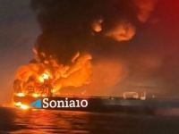 DRAMATIČNI SNIMCI STIŽU IZ PERZIJSKOG ZALJEVA: Gori američki tanker u blizini Iraka (FOTO + VIDEO)