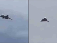 NEVJEROVATNI SNIMCI IZ EMIRATA: F-16E oborio iranski dron, kupači na plaži sve u nevjerici gledali...