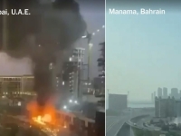RAT BUKTI ŠIROM BLISKOG ISTOKA: Pogledajte snimak novih udara na američku bazu u Bahreinu (VIDEO)