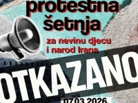 IZ SIGURNOSNIH RAZLOGA: MUP Kantona Sarajevo zabranio mirnu protestnu šetnju 'za nevinu djecu i narod Irana'