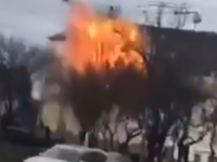 DRAMATIČNI SNIMCI IZ UKRAJINE: Ruski dronovi pogodili zgradu u centru grada (VIDEO)