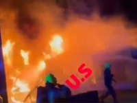 UŽASNE SNIMKE IZ LONDONA: Gore vozila hitne pomoći koja pripadaju židovskoj zajednici, oglasila se policija...