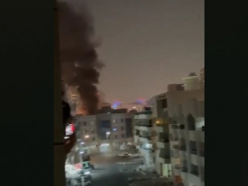 GORI AMERIČKI KONZULAT U DUBAIJU: Pogledajte snimak udara iranskog drona (VIDEO)