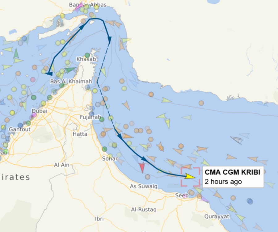 PRVI PUT OD POČETKA RATA: Brod iz zapadne Europe prošao kroz Hormuz