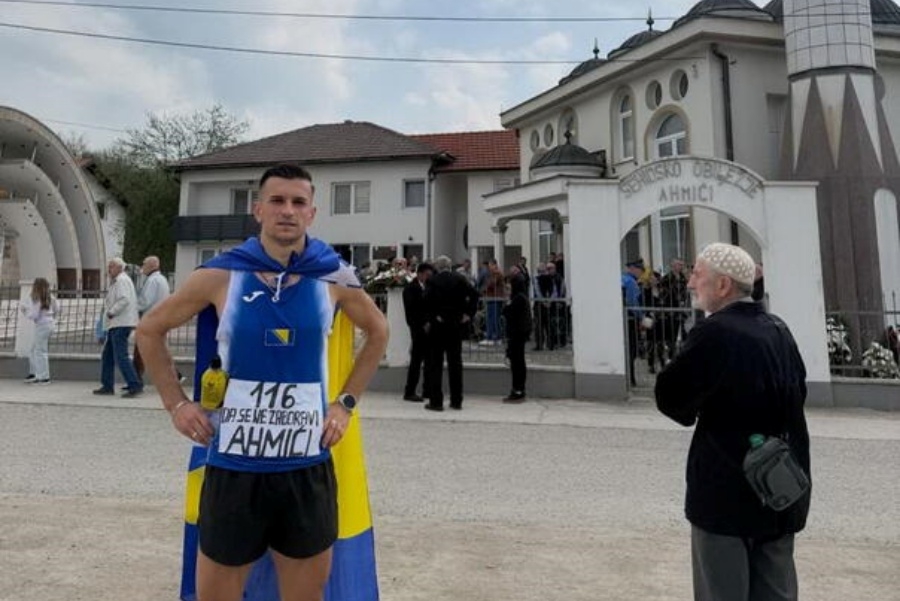 GESTA KOJA JE DIRNULA BiH: Abedin Mujezinović iz Zenice do Ahmića trčao za 116 ubijenih žrtava