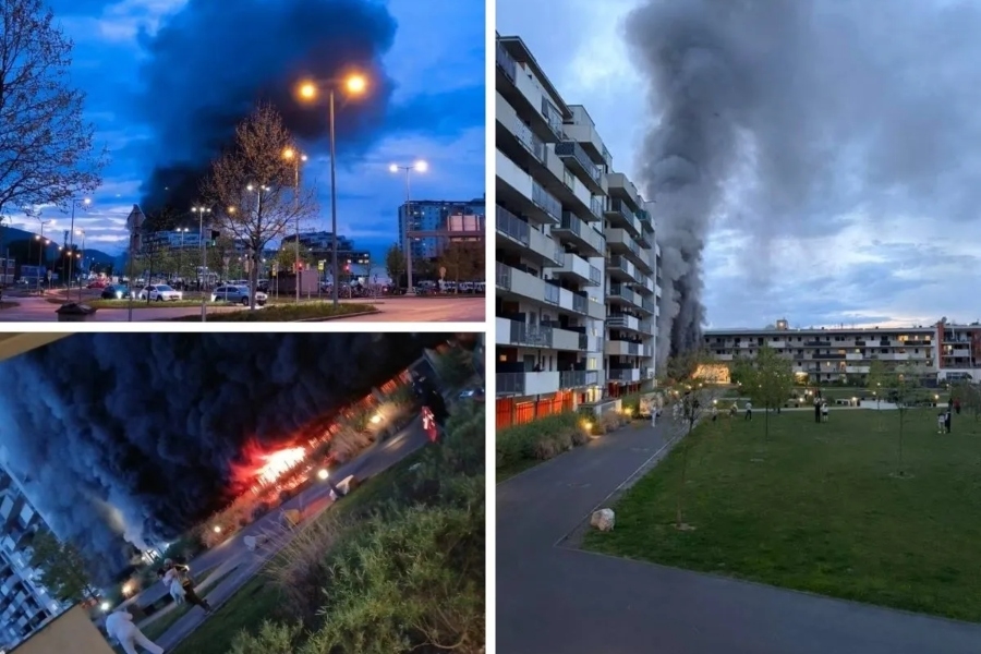 DRAMA U AUSTRIJSKOM GRADU: Veliki požar progutao stanove, 16 osoba hitno prebačeno u bolnicu - sumnja se na PODMETANJE (VIDEO)