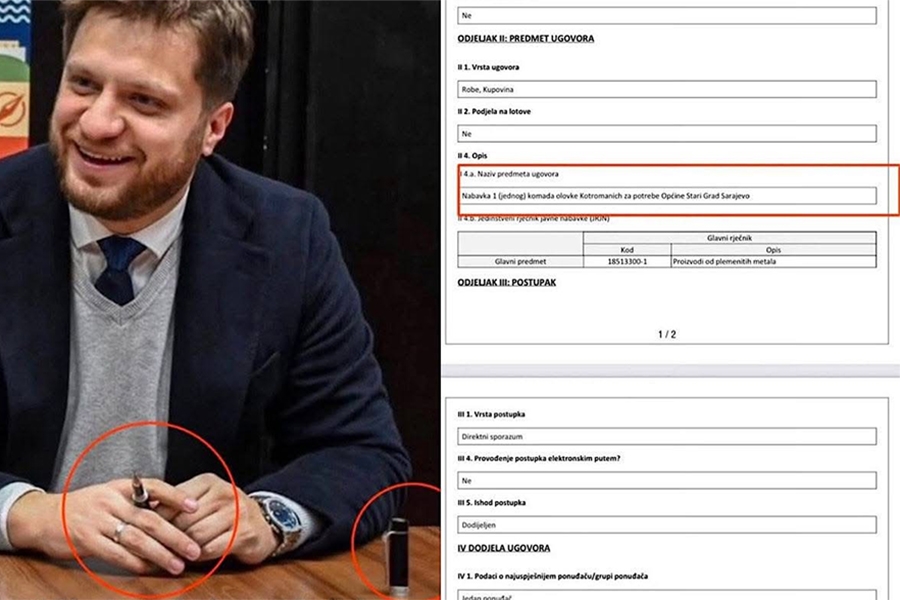 KUPIO DA IMA: Irfan Čengić se pravdao, nakon kupovine skupocjene olovke...