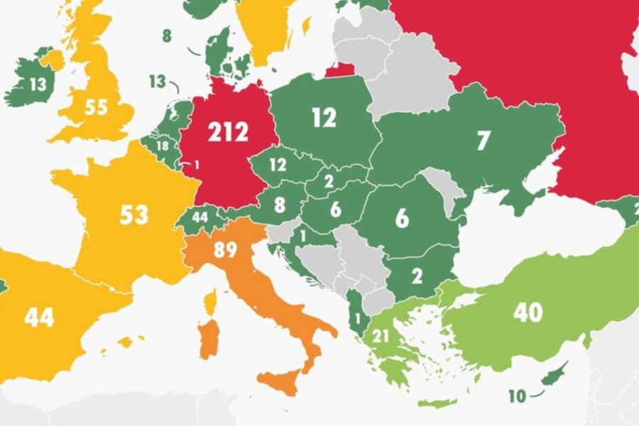 NEOBIČNA KARTA EVROPE KRUŽI INTERNETOM: Bosna i Hercegovina je u 'sivoj zoni'!