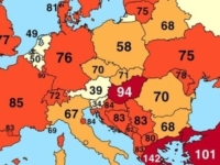 OVO NIJE DOBRO NIKAKO: Mapa na kojoj je Bosna crvena šalje zabrinjavajuću poruku