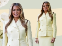 MODNA PORUKA PRVE DAME SAD-a: U žutom odijelu dočekala kralja Charlesa i kraljicu Camillu (FOTO)