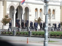 TRUMPOV SIN UŠAO U BANSKI DVOR: Dodik, Karan, Minić i Budimir nestrpljivo ga čekali (VIDEO)