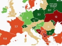 NOVA MAPA ŠIRI SE INTERNETOM: Preko Bosne piše 11.2 a preko Hrvatske 4.5