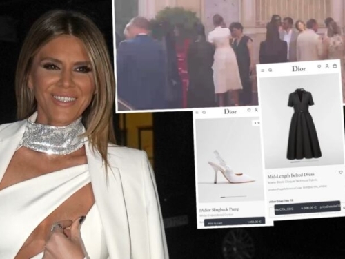 BIVŠA HARISOVA ŽENA SE UDALA U 'DIOR' HALJINI I SANDALAMA: Mlada na sebi ponijela čak 10.000 eura, a ovaj DETALJ niko nije primjetio (FOTO)