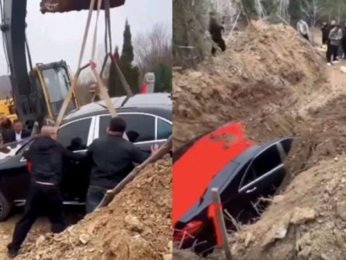 TO MU JE BILA POSLJEDNJA ŽELJA: Bogataš pokopan uz Mercedes vrijedan 130.000 eura