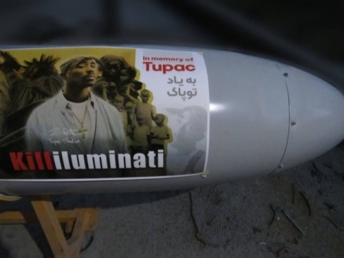 'KILL ILLUMINATI: 'Pazite kakvu poruku su Iranci napisali na dronu ispaljenoj ka Izraelu, spomenut i legendarni reper Tupac