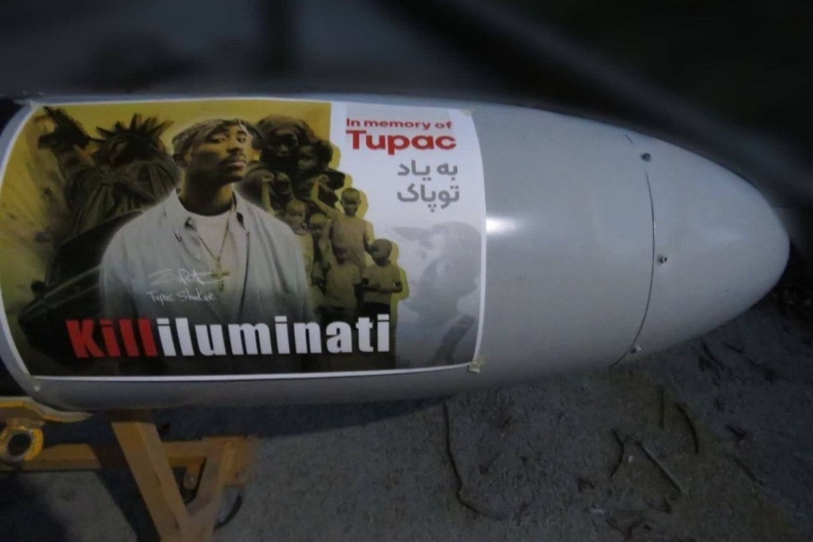 'KILL ILLUMINATI: 'Pazite kakvu poruku su Iranci napisali na dronu ispaljenom ka Izraelu, spomenut i legendarni reper Tupac