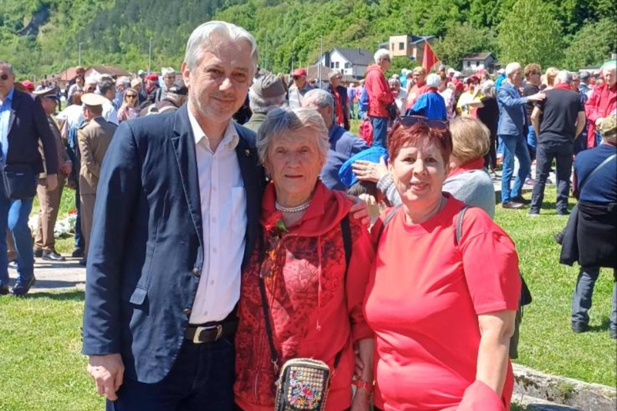 SLAVEN KOVAČEVIĆ NA OBILJEŽAVANJU GODIŠNJICE BITKE NA NERETVI: 'Za BiH se navija uz antifašističku zastavu sa ljiljanima!' (FOTO, VIDEO)