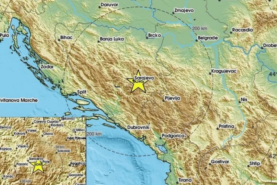 ZEMLJOTRES U SARAJEVU: Tlo se snažno zatreslo u glavnom gradu – građani uznemireni kratkim, ali JAKIM UDAROM