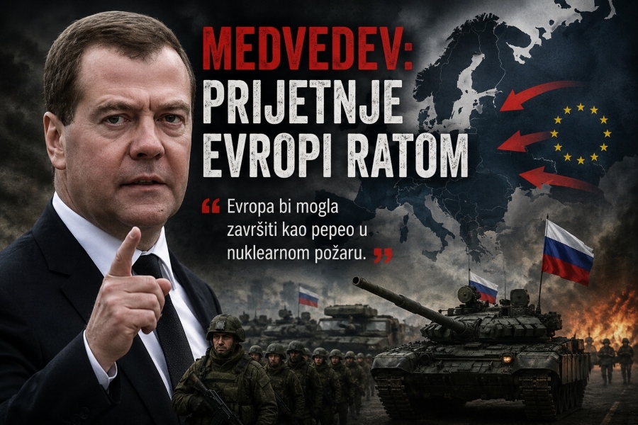 KREMLJ POSLAO UZNEMIRUJUĆU PORUKU EVROPI: Dmitry Medvedev upozorio građane EU da je 'mirnom snu došao kraj'