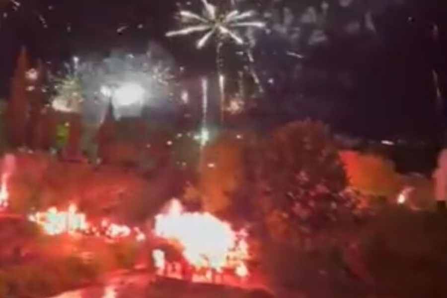 GORI PODGORICA: Ogromna bakljada povodom Dana nezavisnosti Crne Gore (VIDEO)