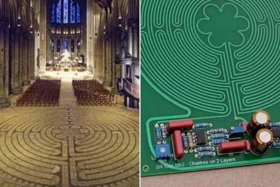 ŠOKANTNO OTKRIĆE U FRANCUSKOJ: Geometrija na podu katedrale identična savremenoj elektronici – naučnici nemaju odgovor na ovo nevjerovatno poređenje