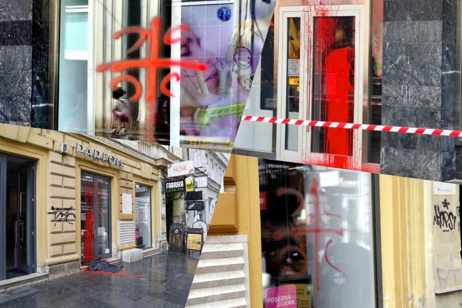 'SB' NA LICU MJESTA / DRAMA U SARAJEVU: U strogom centru grada osvanuli grafiti sa 'četiri S', građani zgroženi (FOTO)