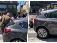 UŽAS U BEOGRADU: Automobil 'pokosio' demostranta (VIDEO)