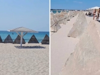 BIVŠI 'MALDIVI' PRETVORENI U VOJNI PAKAO: Ovako izgleda plaža na Krimu (FOTO,VIDEO)