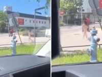 NOVI INCIDENT U GLAVNOM GRADU HRVATSKE: Gola žena na pješačkom prijelazu, završilo napadom na vozača (VIDEO)