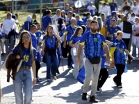 FUDBALSKA EUFORIJA TRESE GLAVNI GRAD: Ulice Sarajeva preplavljene navijačima uoči duela BiH-Sjeverna Makedonija (FOTO)