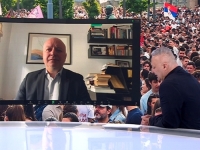 MIHAILO BRKIĆ, UŽIVO: 'Režimski mediji skrivaju da je 100.000 ljudi mirno protestovalo...'