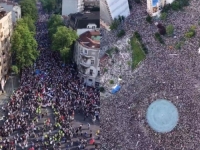 USTALA JE CIJELA SRBIJA: Pogledajte nestvarne prizore iz drona, nepregledna masa ljudi potpuno 'potopila' Beograd! (FOTO, VIDEO)