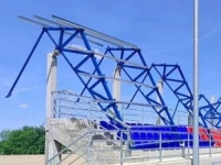 TRAGEDIJA IZBJEGNUTA PUKOM SREĆOM: Srušio se krov fudbalskog stadiona u BiH (FOTO)