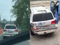 BRUTALAN NAPAD U HERSONU: Ruski dron pogodio vozila UN-a