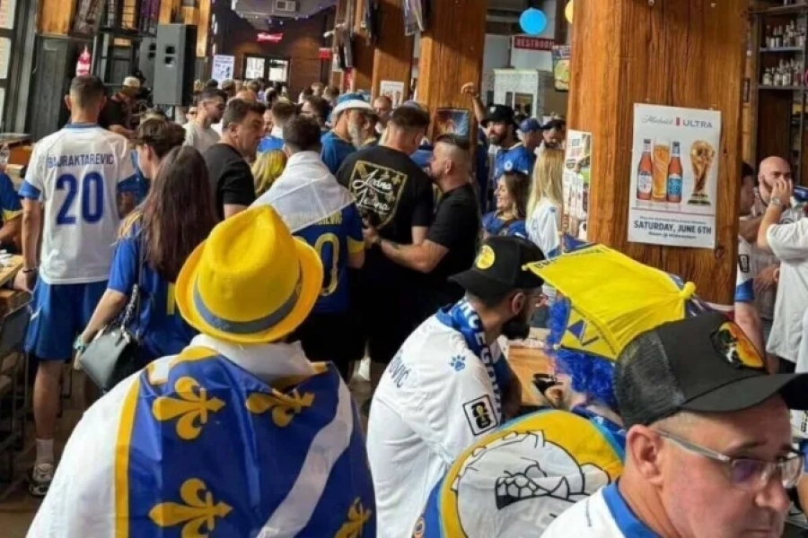 ST. LOUIS OBOJEN U PLAVO I ŽUTO: Bh. navijači preplavili grad pred meč s Panamom
