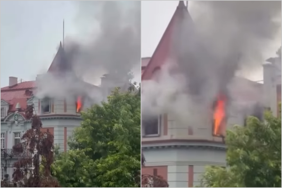 VATROGASCI NA TERENU: Gori zgrada ambasade Pakistana u Beogradu (VIDEO)