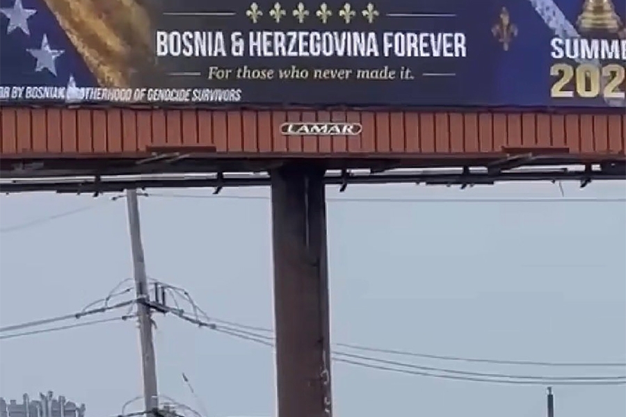 DA SE NAJEŽIŠ: Pogledajte kakav je bilbord osvanuo u Americi uoči prve utakmice Bosne i Hercegovine...