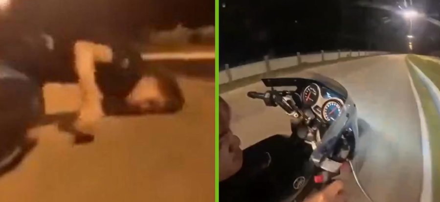 KAMERA ZABILJEŽILA NESTVARNU SCENU: Muškarac pri ogromnoj brzini pao s motora na lice, a ono što je uslijedilo djeluje prosto nemoguće (VIDEO)