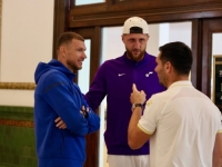 NOGOMETNI SAVEZ OBJAVIO FOTOGRAFIJE S DRUŽENJA: Jusuf Nurkić posjetio Zmajeve u kampu