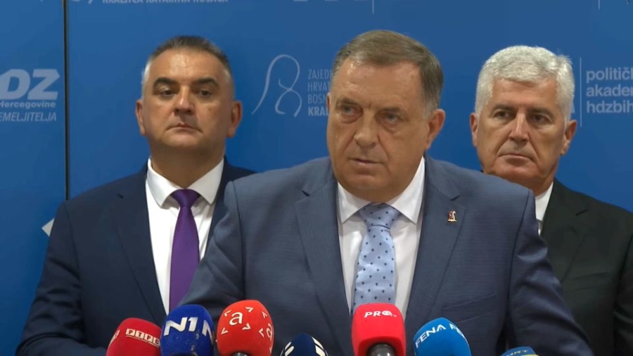 OŠTRE PORUKE LIDERA SNSD-a IZ CENTRALE HDZ-a: 'Da nije bilo nas i Čovićeve stranke, Bosna bi davno propala!