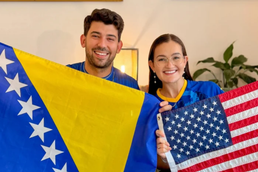 HIT NA MREŽAMA: Amerikanka udata za Bosanca pred meč decenije poručila: 'Nadam se da ćemo ostati u braku'