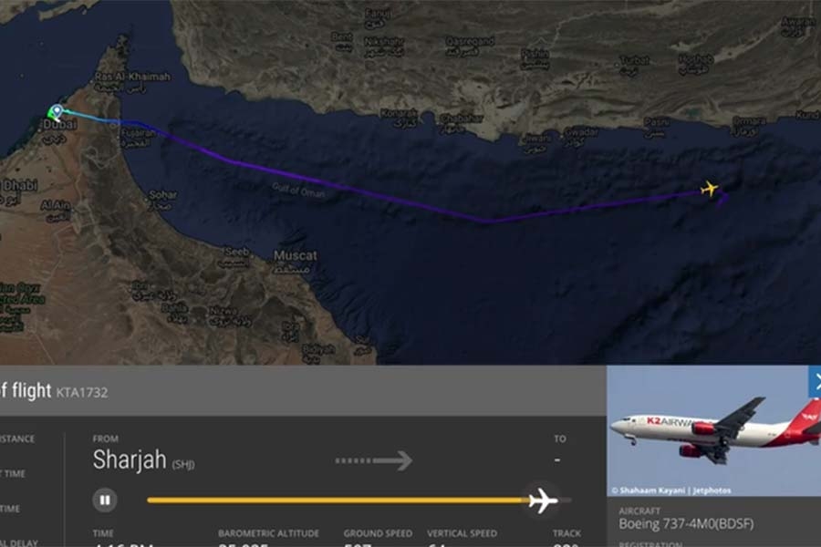 DRAMA NA NEBU: Iznad mora nestao Boeing, letio je iz Ujedinjenih Arapskih Emirata, traje potraga...
